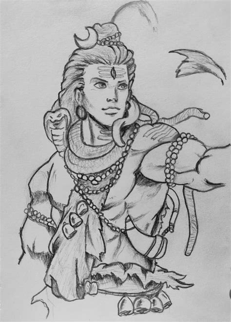 Animated Lord Shiva Sketch