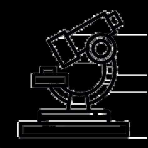 Microscope Icon Line Vector Png Images Ai Free Download Pikbest