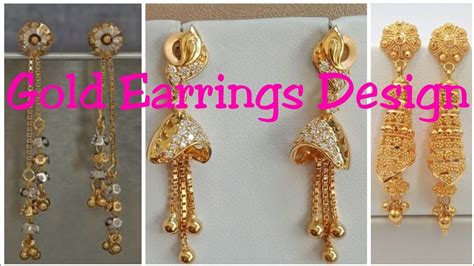 New Gold Earrings Designs 2020 Collection For Ladies And Girls