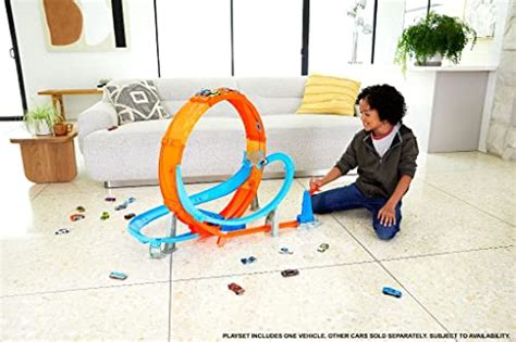 Hot Wheels Hcb Reuze Looping Crash Track Set Met Ca Cm Brede Looping En Voertuig