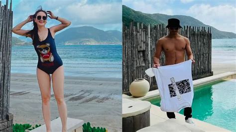 Diện bikini sau sinh Bảo Thanh tự nhận mình màu mỡ không quên khen ngợi body của chồng