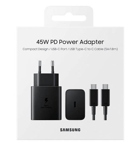 Samsung 45W PD Power Adapter (With 5A USB-C to USB-C cable)
