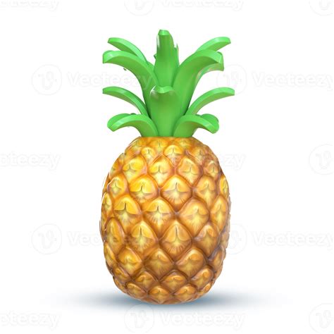 3d Rendering Pineapple Fruit 24958399 Png