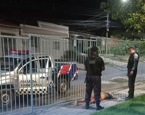 Guarda Municipal Det M Homem Em Flagrante Por Arrombamento A