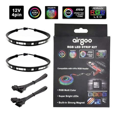 Airgoo Tira De Luces Led Rgb Para Pc Rgb De 12 V 4 Pines Envío Gratis