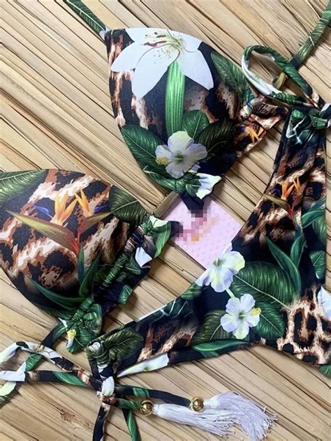 Striped Bikini Set Knotted Swimsuit Women Biquinis Beach Sexy Thong Swimwear Bandage