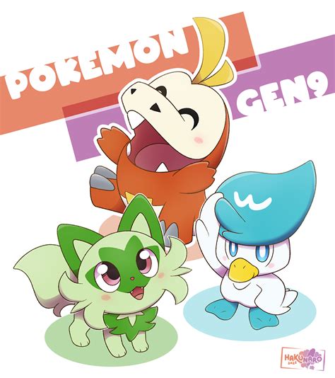 Pokémon Day Gen 9 Starters Weasyl