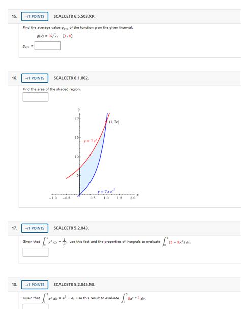 Solved Points Scalcet Xp Find The Average Chegg