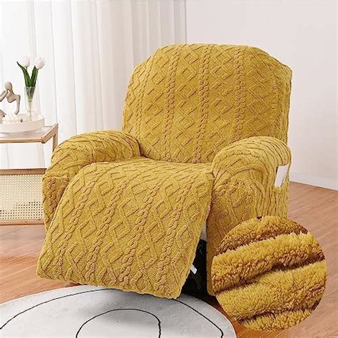 Fansu Recliner Chair Covers For Electric Chair Seater With Pockets