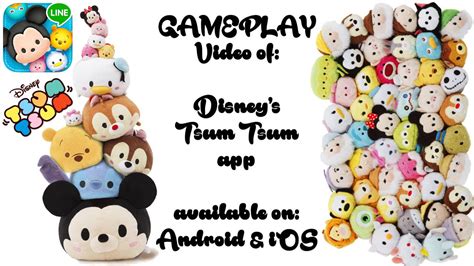 My 1st Gameplay Video Disney S Tsum Tsum Stacking Video Game From Line App On Android And Ios