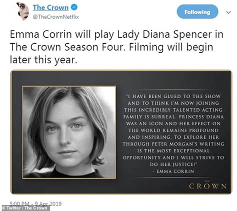 Emma Corrin interprètera la princesse Diana jeune dans The Crown