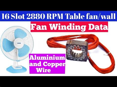 Slot Rpm High Speed Table Fan Winding Slot Table Fan