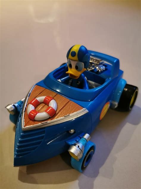 Mickey and Donald duck roadster racer transformable car, Hobbies & Toys ...