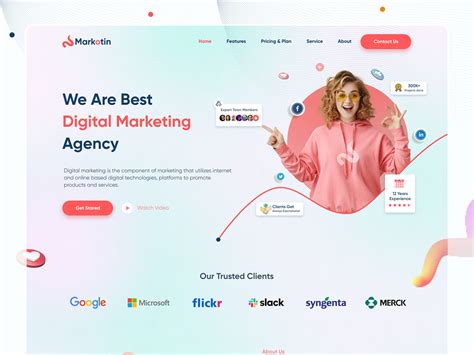 Digital Marketing Agency Landing Page Behance