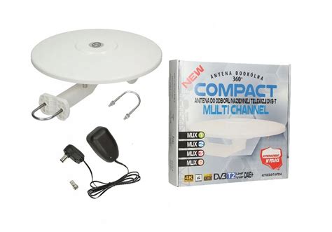 Antena COMPACT TV DVB T DOOKÓLNA 36db 230V MUX 8 Sklep Opinie Cena