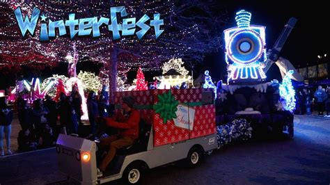 Winterfest Parade At Carowinds Youtube