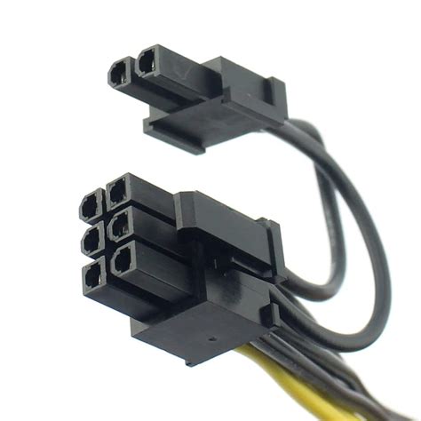 Graphics Card Cable 6 Pin To 8 Pin Pcie Adapter Power Cable 2 Pack 6 Pin To Dual Pcie 8 Pin 6