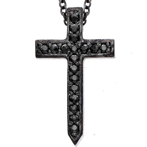 Black Diamond Chain Cross