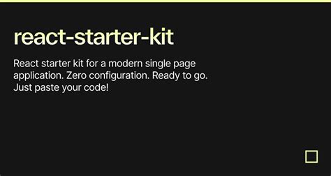 React Starter Kit Codesandbox