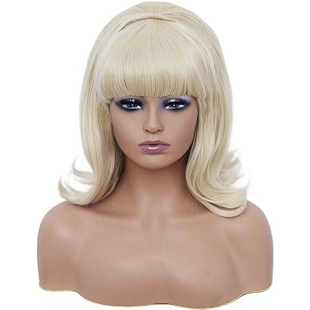 Amazon Qaccf Blonde Beehive Wig S Pinup Pelucas S Beehive