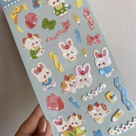 Cartela Adesivos Kawaii Encantar Lojinha Papelaria