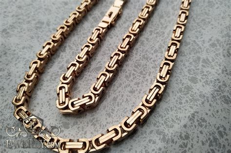 Купить массивную золотую мужскую цепь - цепочка на шею из золота 585 ...