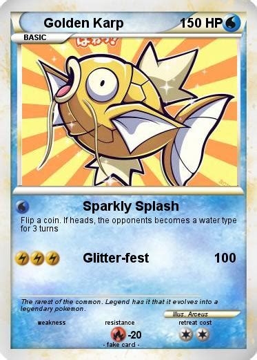 Pokémon Golden Karp Sparkly Splash My Pokemon Card