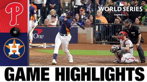 Phillies Vs Astros World Series Game 6 Highlights 11522 Mlb