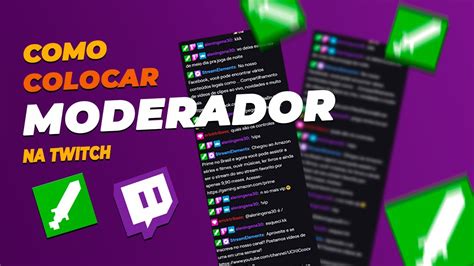 Como Colocar Moderador Na Live Da Twitch Youtube