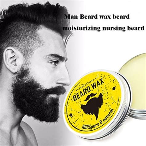 Fashion Men Beard Oil Balm Moustache Wax For Styling Beeswax Moisturizing Smoothing Gentlemen