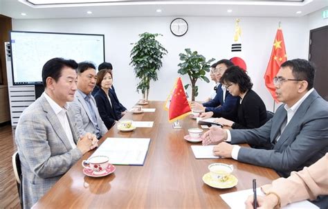 자매도시 중국 단둥시 대표단 의정부시 방문