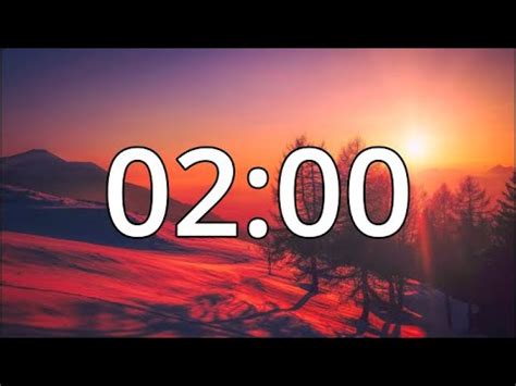 Minute Winter Countdown Timer With Music And Alarm Simple Beep