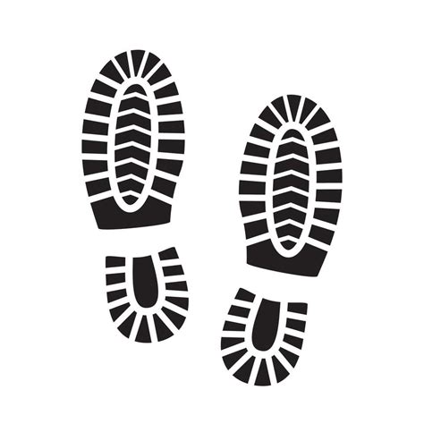 Footprint Silhouette Shoe Soles Print Foot Print Tread Boots