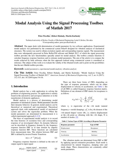 Pdf Signal Processing Toolbox Of Matlab