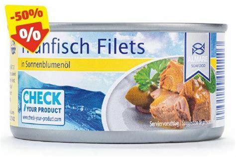 ALMARE SEAFOOD Thunfisch in Sonnenblumenöl 195 g Online von HOFER