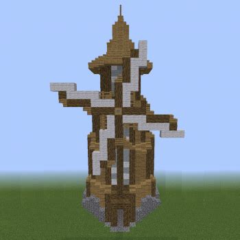 Medieval Detailed Windmill - Blueprints for MineCraft Houses, Castles ...