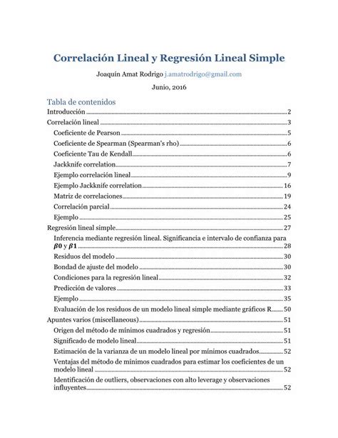 PDF Correlación lineal y Regresión lineal simple DOKUMEN TIPS