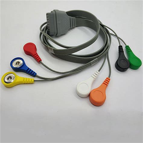 Holter Recorder Ecg Wire , 7 Leads Holter Heart Rate Monitor For ...