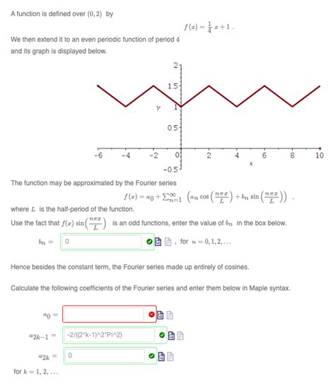 Solved A Function Is Defined Over 0 2 By F X 14 X 1 We