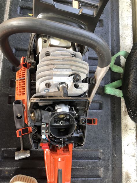 This Is Under The Hood” Of The New Husqvarna 585 Chainsaw