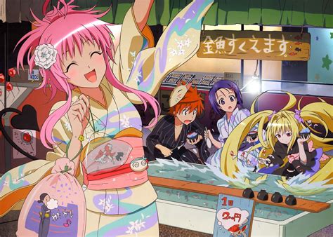 Lala Satalin Deviluke Blonde Golden Darkness To Love Ru Red Hair Long Hair Pink Hair