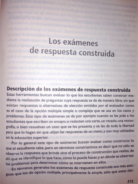 Pdf Los Ex De Respuesta Construida Laura Frade R