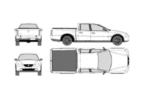 Download drawing Holden Crewman Pick-up 2006 in ai pdf png svg formats