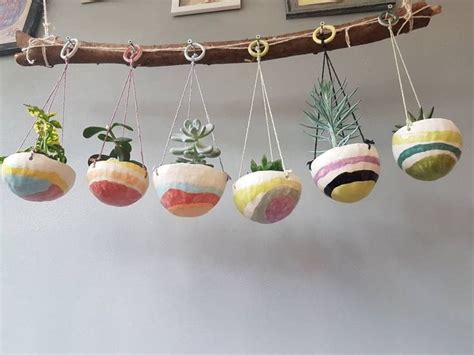 The Rainbow Candy Collection Hanging Planter Hanging Plant | Etsy ...