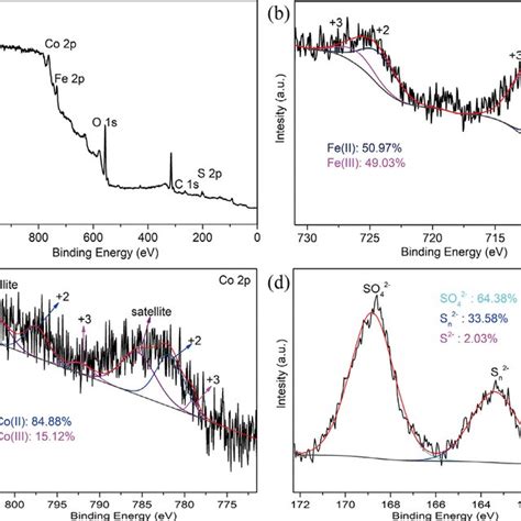 A Wide Scan Xps Survey Spectrum And High Resolution B Fe 2p C Co