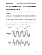 Lab Dsbsc Modulation And Demodulation Pdf Experiment Dsbsc