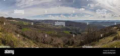 Vue panoramique depuis l'aire de vision en direction du viaduc de ...