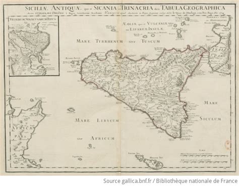 Siciliae Antiquae Quae Et Sicania Et Trinacria Dicta Tabula Geographica