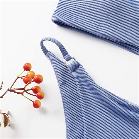 Women S Solid Color Sexy Split Bikini Swimsuit On Luulla