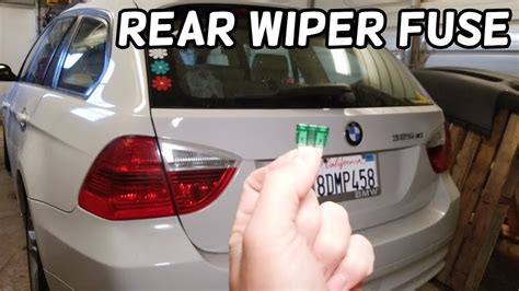 Rear Wiper Fuse Location Bmw E90 E91 E92 E93 Youtube